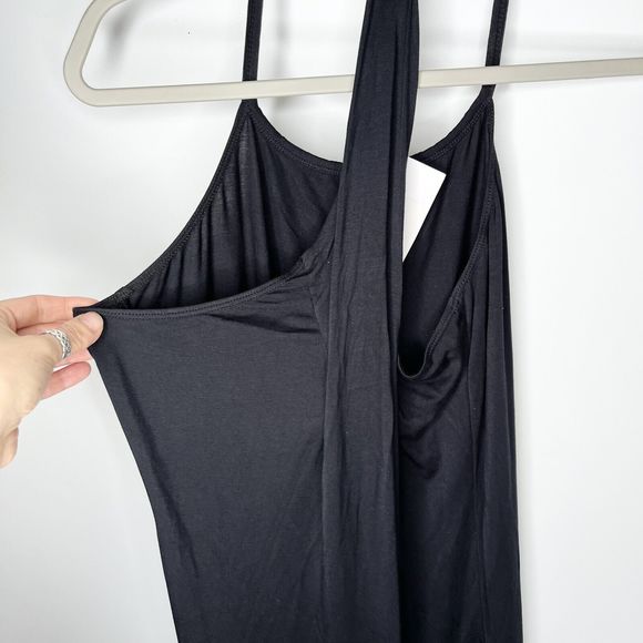NWT Fabletics Black Racerback Neema Minimalist Maxi Tank Dress Women's Size S - Picture 10 of 10
